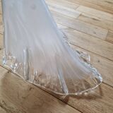 Antique Art Deco glass tulip