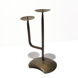 Brutalist style candlestick, czechoslovakia, 1960s