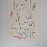 Joan Miró: Family with a Star - Signed Lithograph