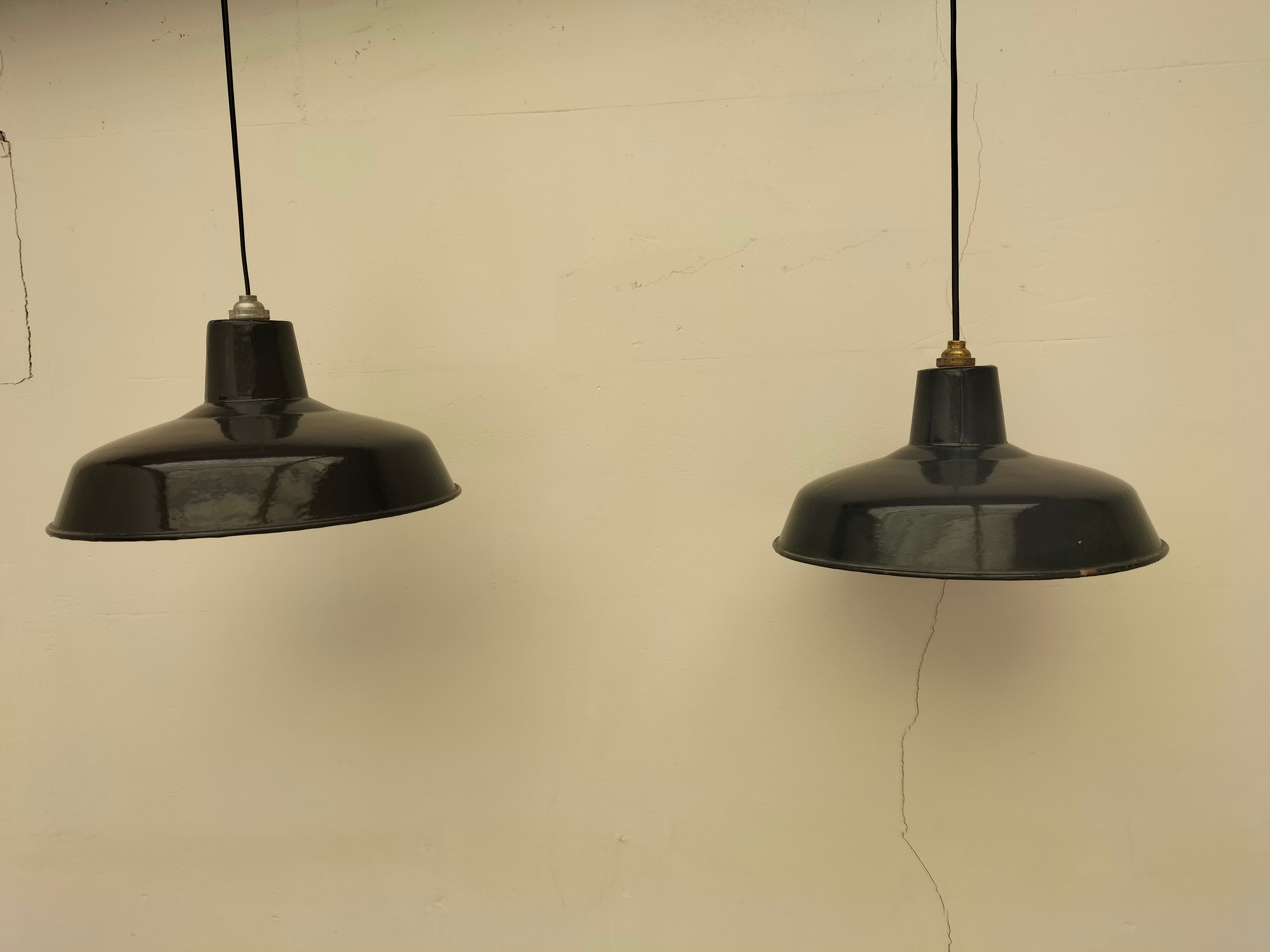Pair of antique lamps