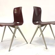 Lot of 4 vintage chairs Galvanitas S22 in the Netherlands