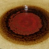Ceramic bowl by Olle Alberius Rostrand Scandinavian bamboo 1960