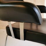 Black skai armchair