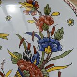 Very beautiful old plate decorated with Rouen, handmade by Geo Martel