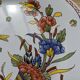 Very beautiful old plate decorated with Rouen, handmade by Geo Martel
