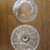Bonbonnière avec couvercle en verre taillé