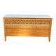 wooden and rattan chest