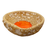 Vallauris ceramic empty pocket bowl vintage Fat Lava