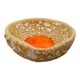 Bowl, vintage Vallauris pocket tray in Fat Lava ceramic.