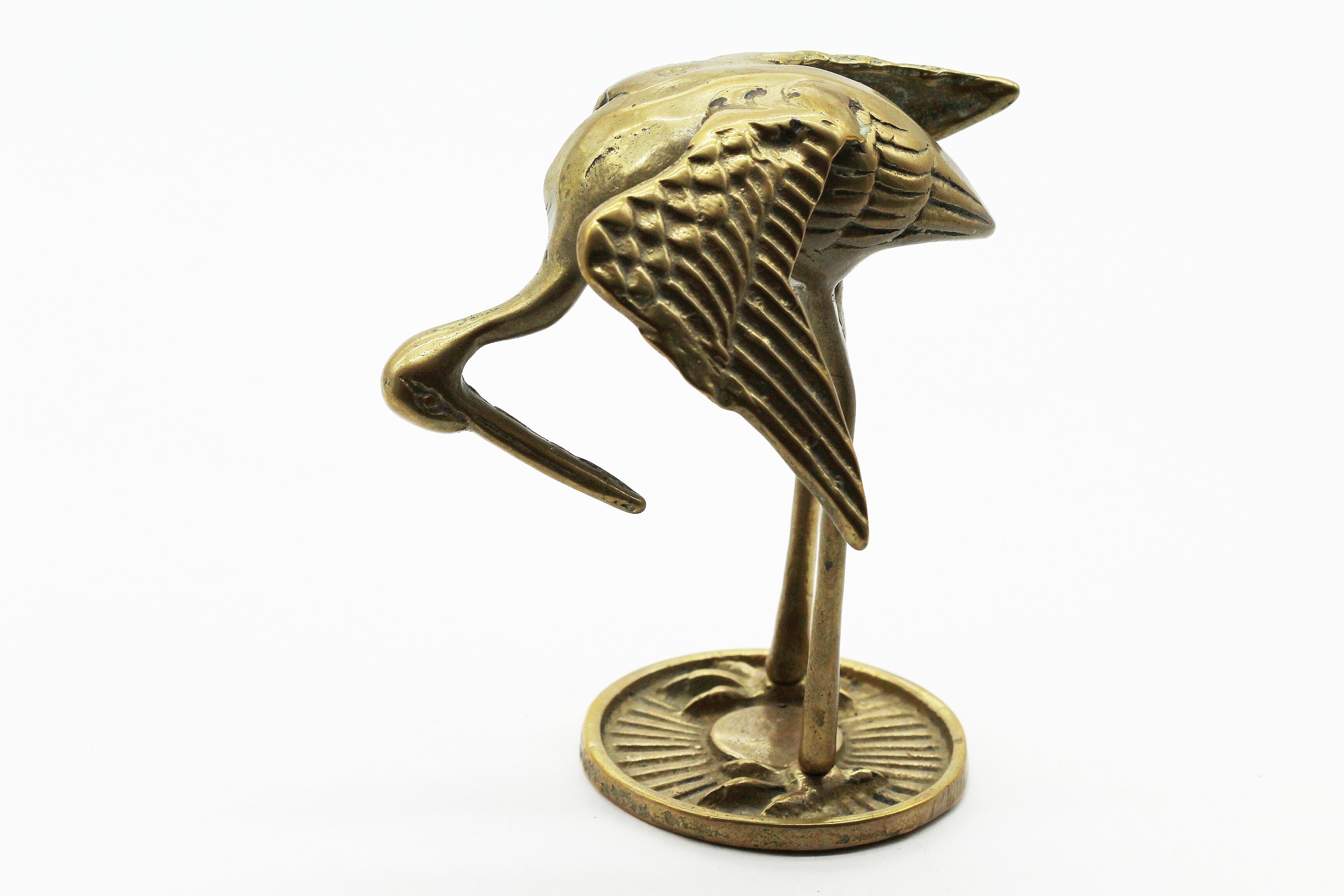 Brass heron