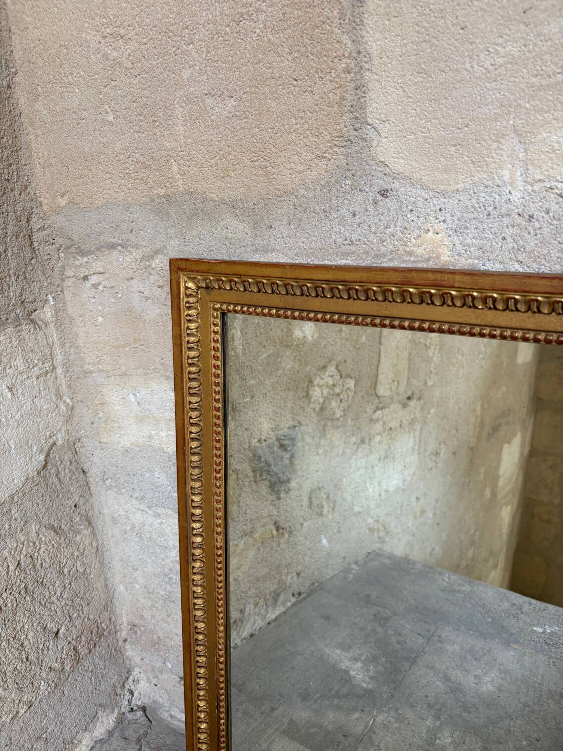 Antique gilded mirror