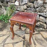 Coffee table in brass marquetry