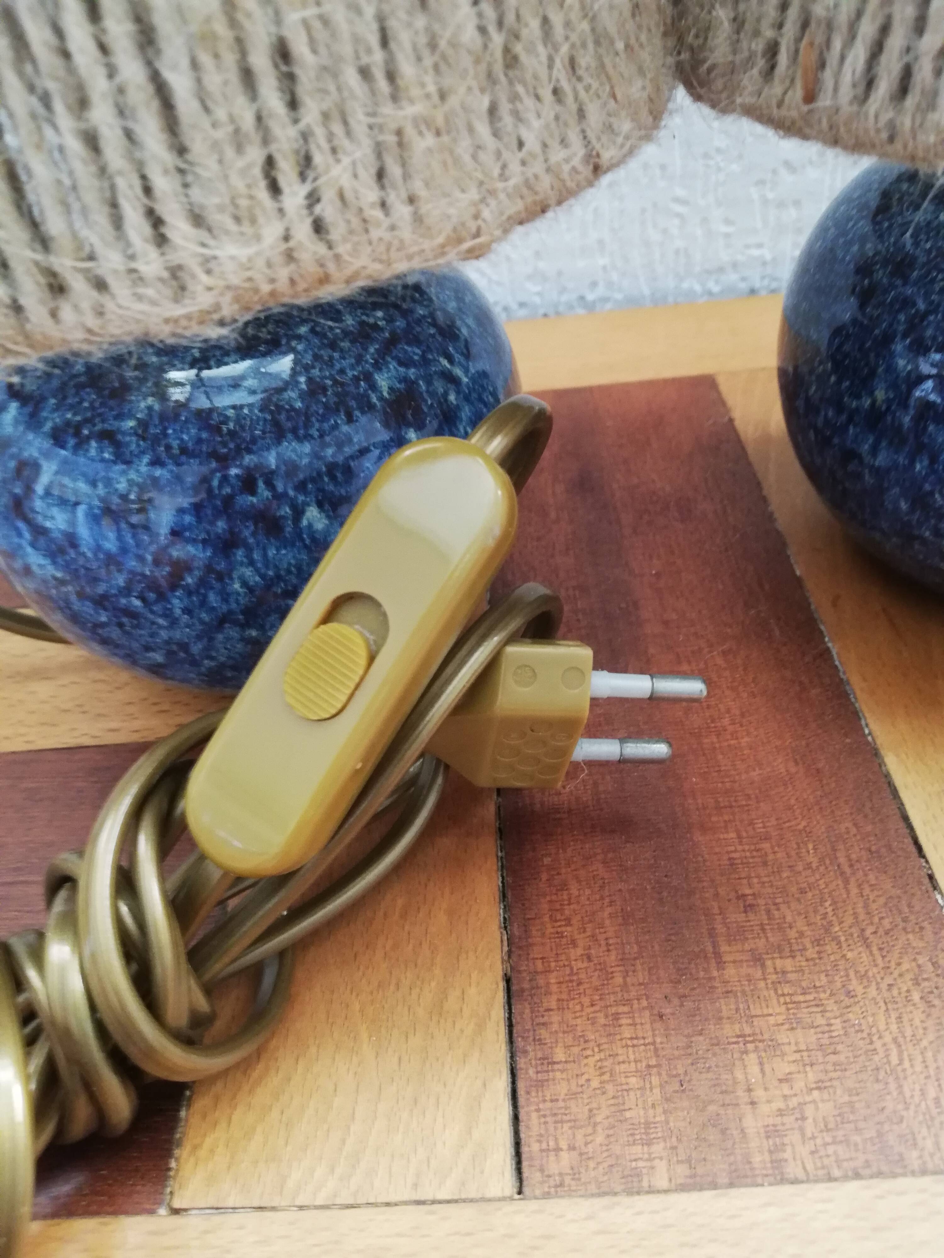 Pair of vintage ceramic lamp