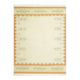 1970s Vintage Turkish Oushak Handmade Wool Cotton Cream Area Rug 171x222