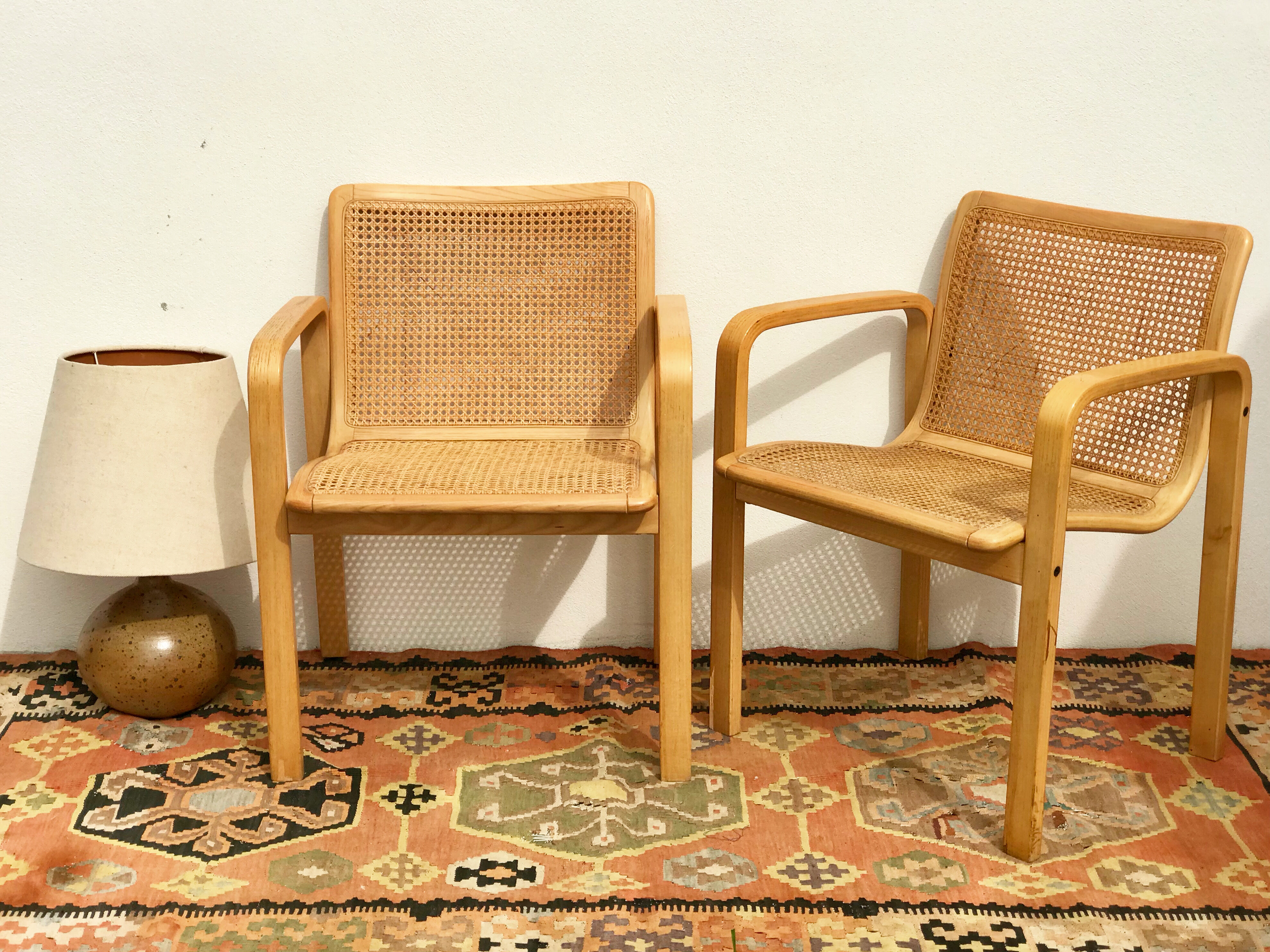 Pair of canne chairs