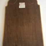 Mirror with closed guards in gilded wood 110x59cm