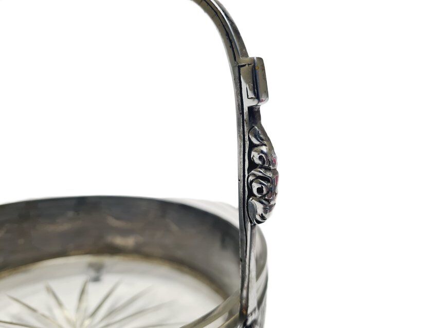 Antique Art Nouveau fruit basket, 1900s