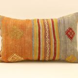 Turkish handmade kilim pillow 30x50 cm kilim