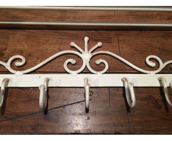 White Wrought Iron Coat Hat Rack Selency White Wrought Iron Coat Hat Rack Selency, Wrought Iron Coat Rack Hat