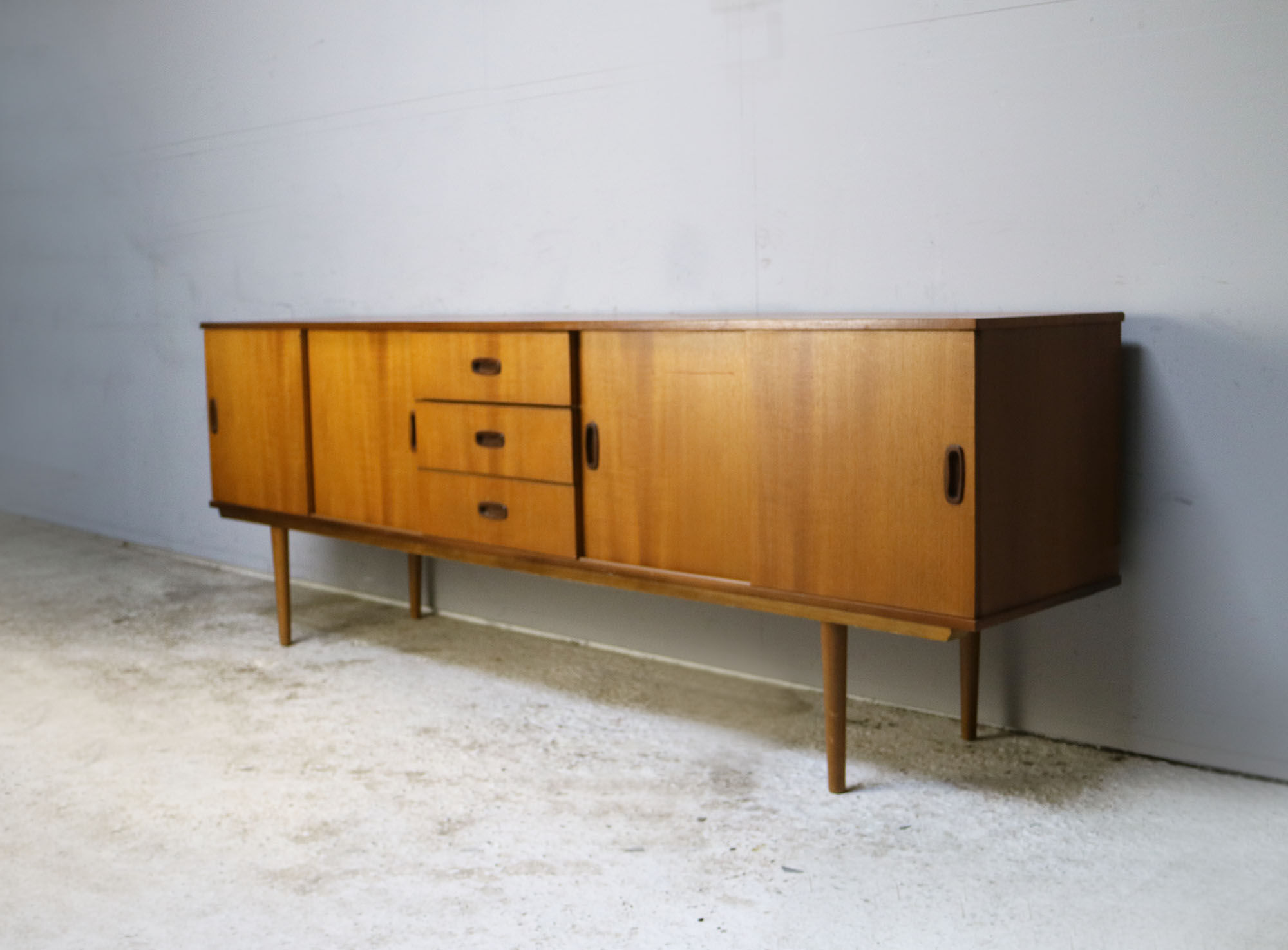 1970’s Mid century long English sideboard