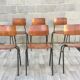 Ensemble de 6 chaises vintage Marko Hollande