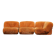 Canapé modulable Airborne "Patate", velours , années 70