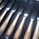 12 + 12 silver metal knives art deco period