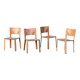 Série de 4 chaises Willy Rizzo Cidue 1970