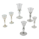 Group of 6 Murano glass glasses, Italy, 18th century