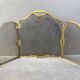 19th century fireplace fire guard by Bouhon Frères in bronze, French spark guard 1880