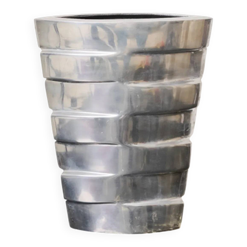 Vase "Strates" XL en fonte aluminium, 1970s