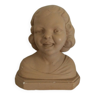 Plaster bust signed Salvatore Melani