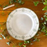 Antique serving dish in earthenware from Creil & Montereau