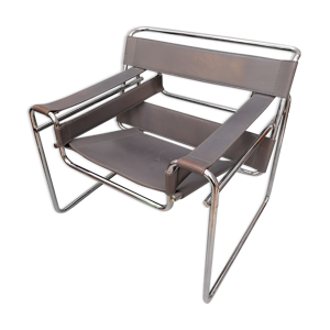 Fauteuil Wassily B3 de Marcel Breuer, années 1980, italie