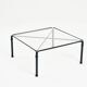 Ensemble de salon design moderniste noir par Jan van Opzeeland en cuir et bar en acier, Pays-Bas, années 1980