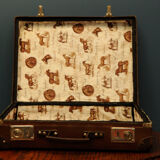 Retro suitcase 60s 70s vintage