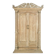 Antique Indian double-leaf door in carved solid wood