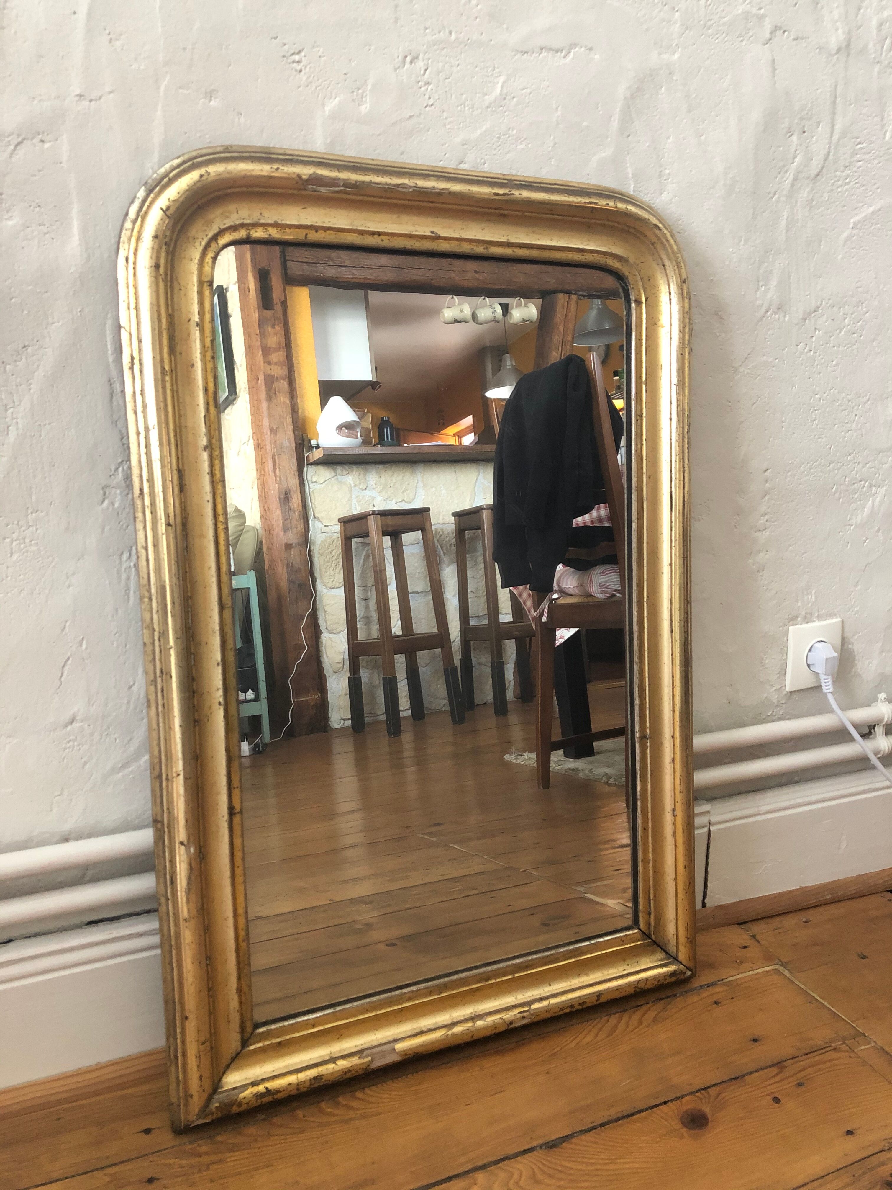 Old mirror type Louis Philippe - 80x55cm