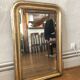 Miroir ancien type Louis Philippe - 80x55cm
