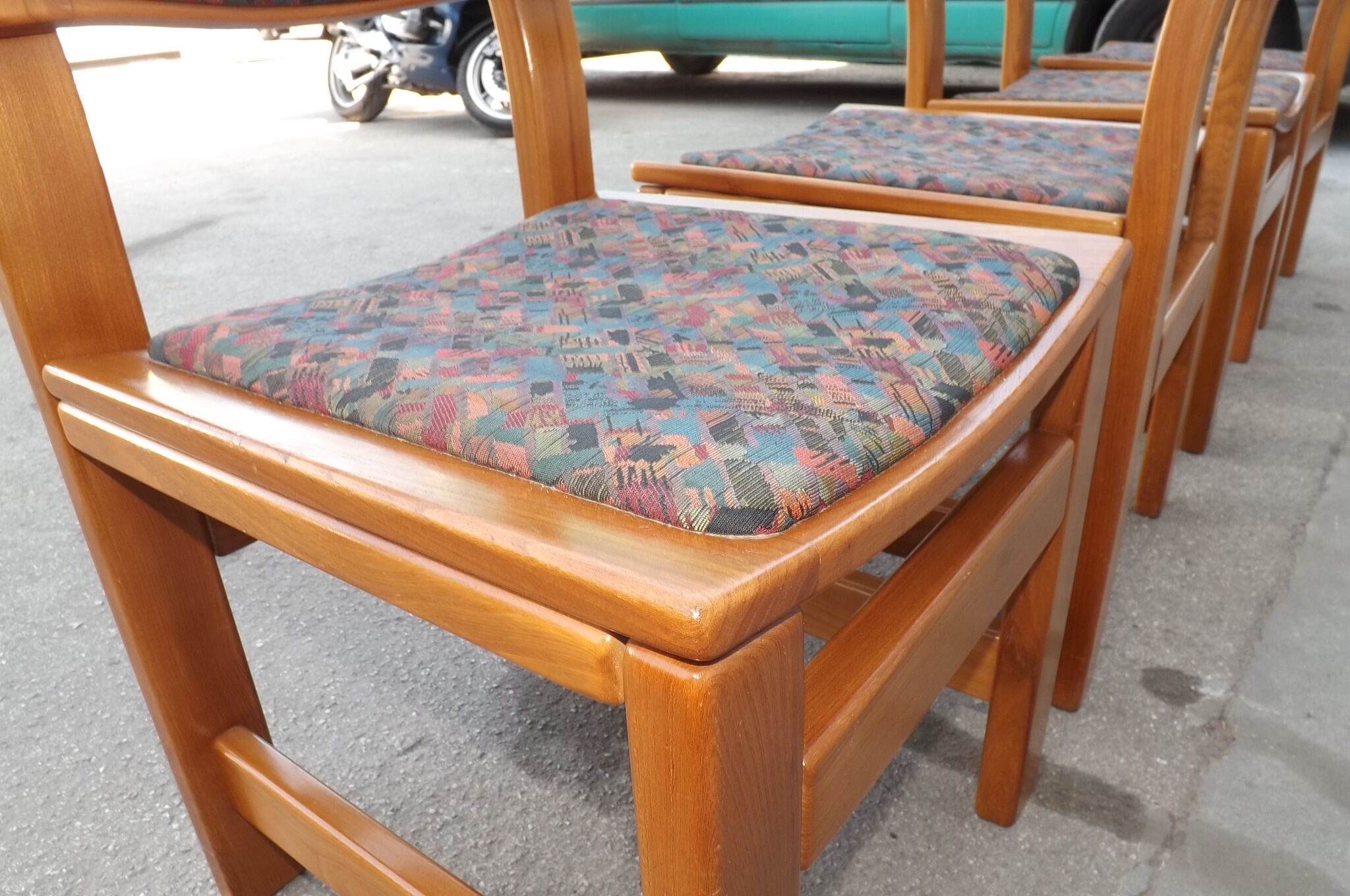 Set de 4 chaises orme Regain vintage 1970