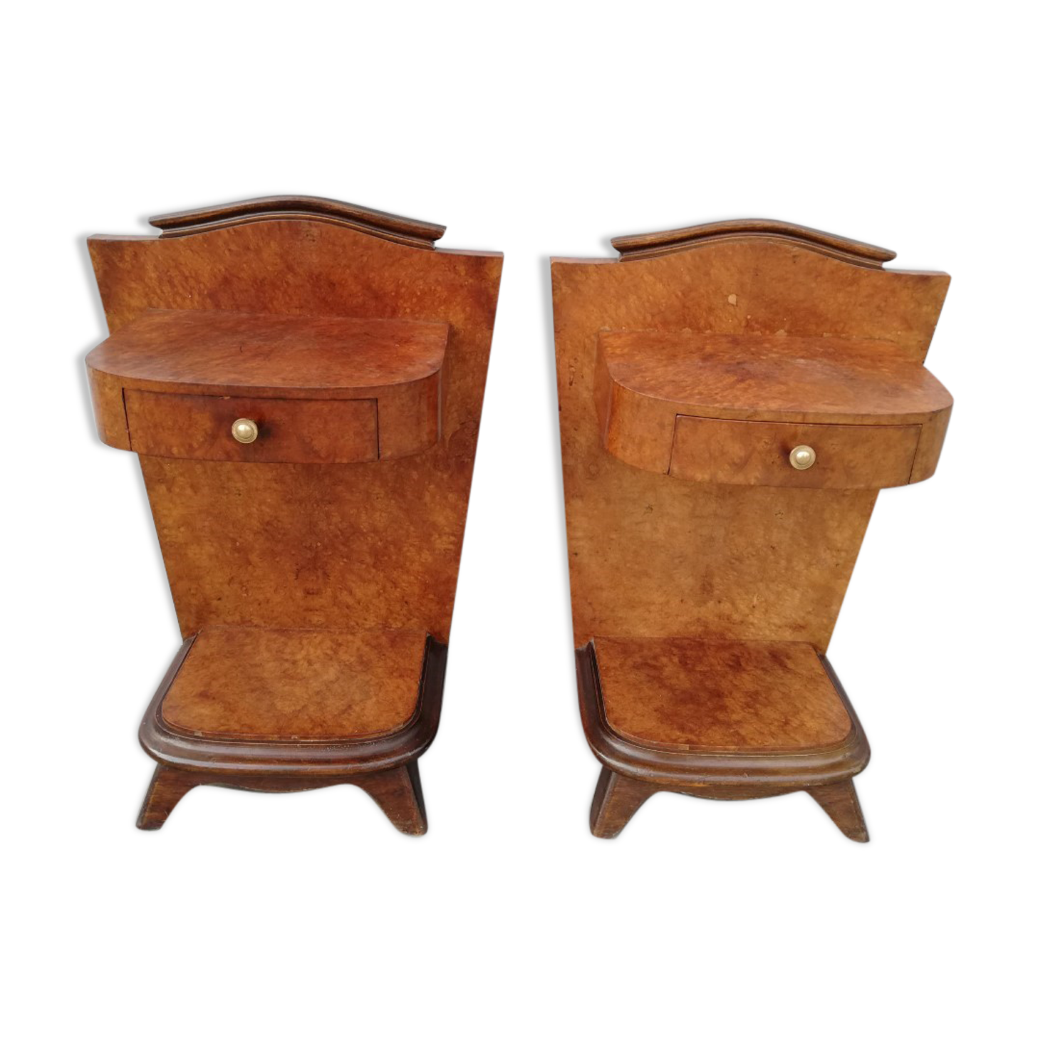 Pair of art deco bedsides tables