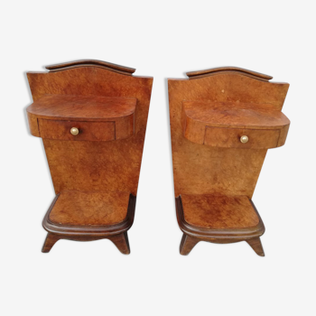 Pair of art deco bedsides tables