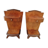 Pair of art deco bedsides tables
