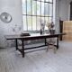 Solid oak table 1900 drapery style XL 280cm with extensions