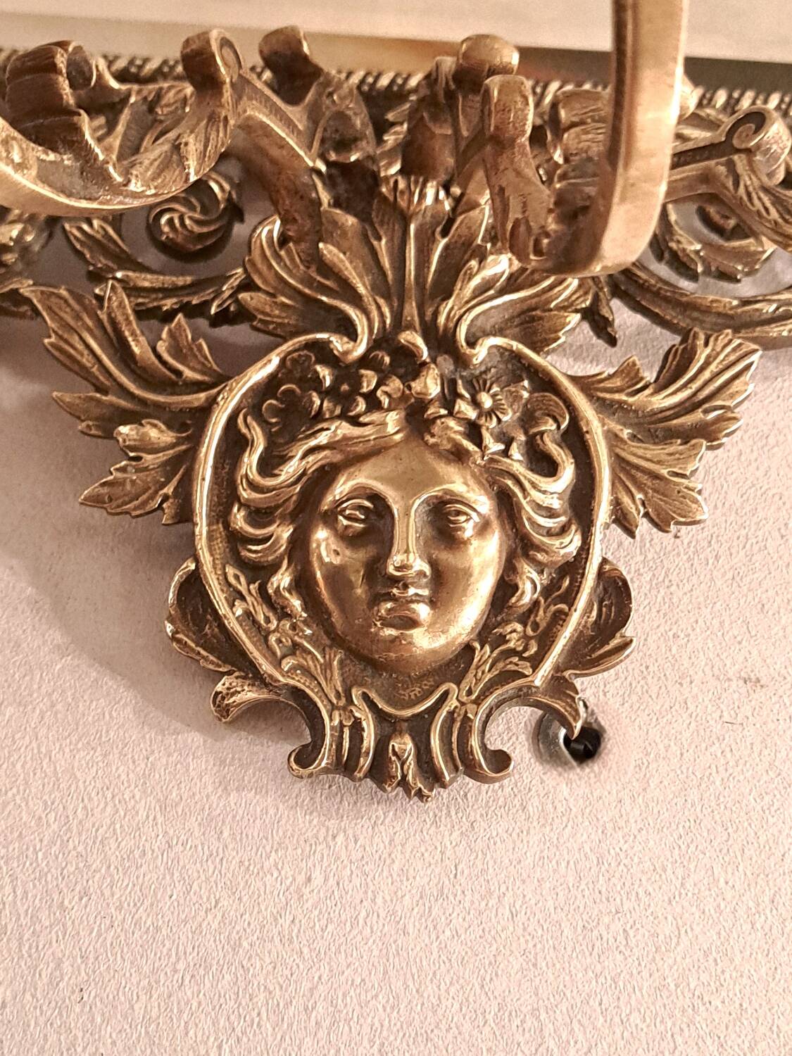 Paire d'appliques miroirs XIXème en bronze