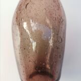 Bottle / decanter in biot bubbled glass