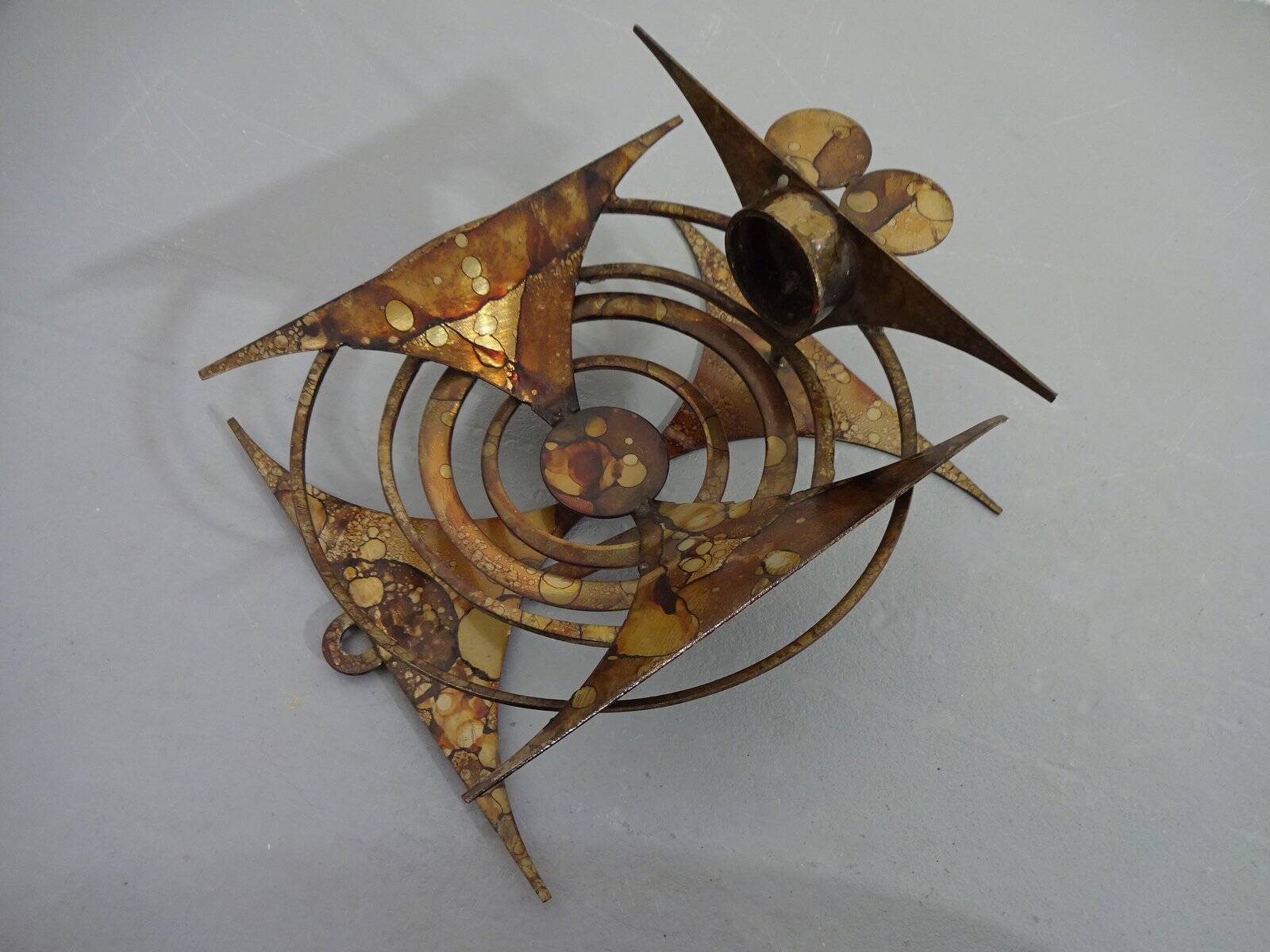 Brutalist Iron Candleholder by Henrik Horst, 1960s