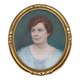 Pastel portrait of a woman, 1920, in a gilded frame