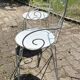 Paire de fauteuils de jardin métal vintage