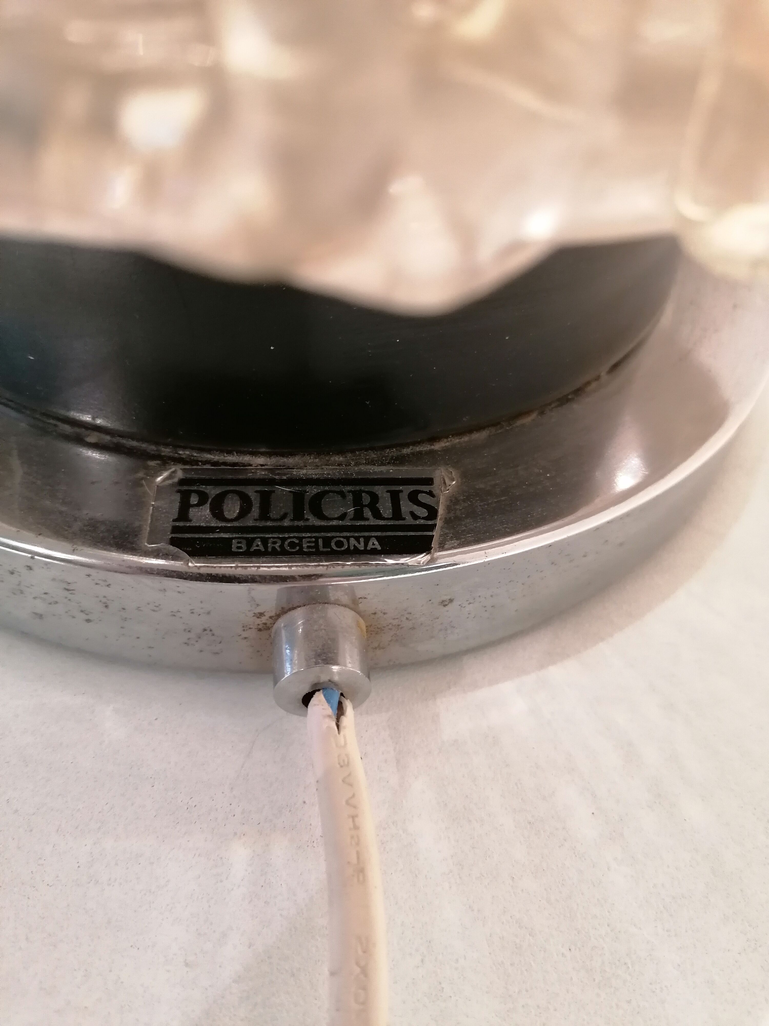 Lampe vintage Policris 1970